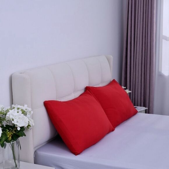 Home Smart copper infused pillowcase set of two queen 20 x 30“ in color red. - Picture 1 of 5